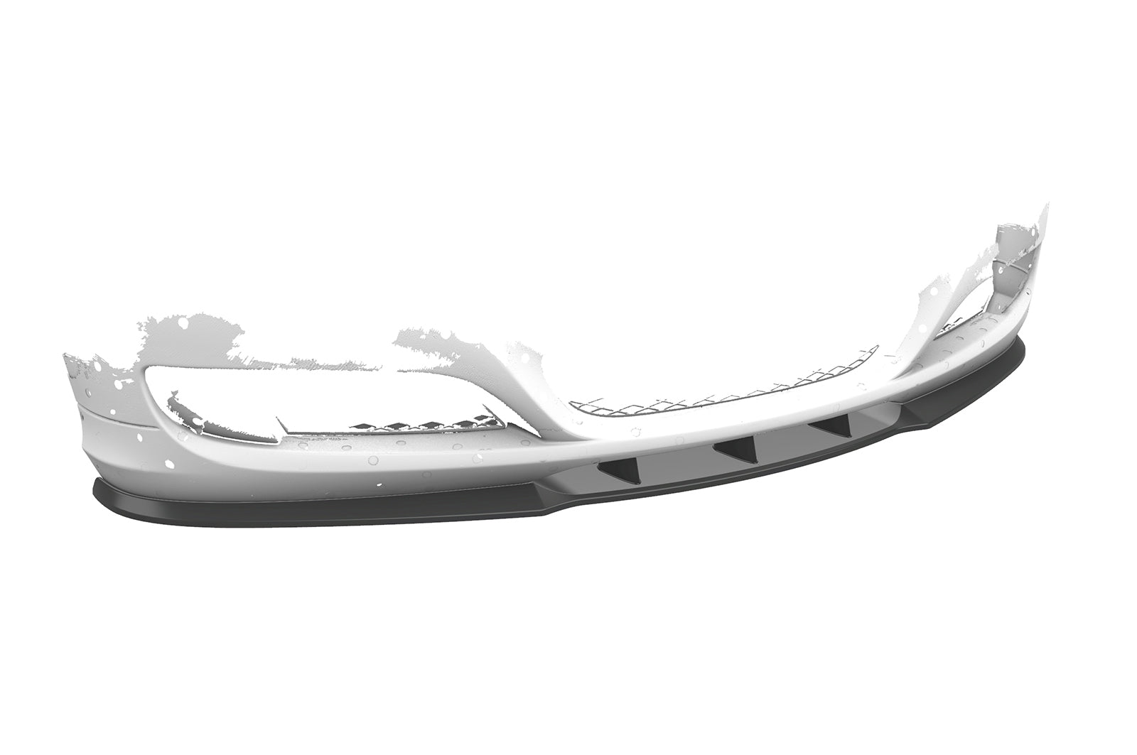 CSR Frontspoiler | Cup-Spoilerlippe mit ABE für BMW E90 / E91 LCI CSL327-C Carbon Look Hochglanz (keine Lackierung erforderlich)