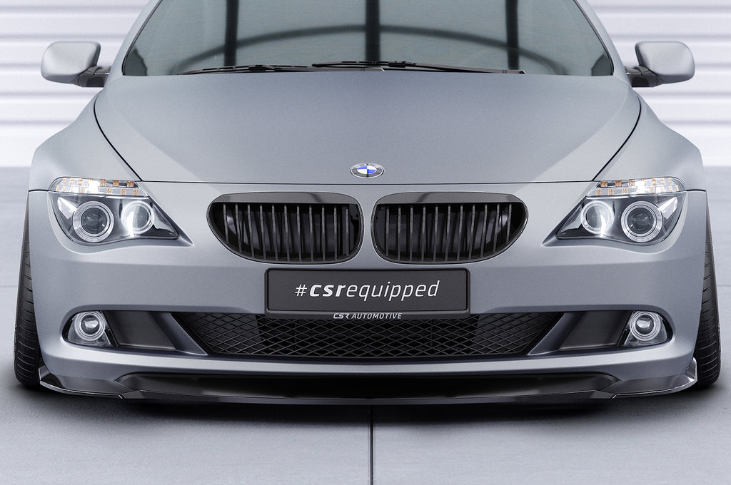 CSR Frontspoiler | Cup-Spoilerlippe mit ABE für BMW 6er E63/E64 LCI CSL329-G Glossy schwarz Hochglanz (keine Lackierung erforderlich)