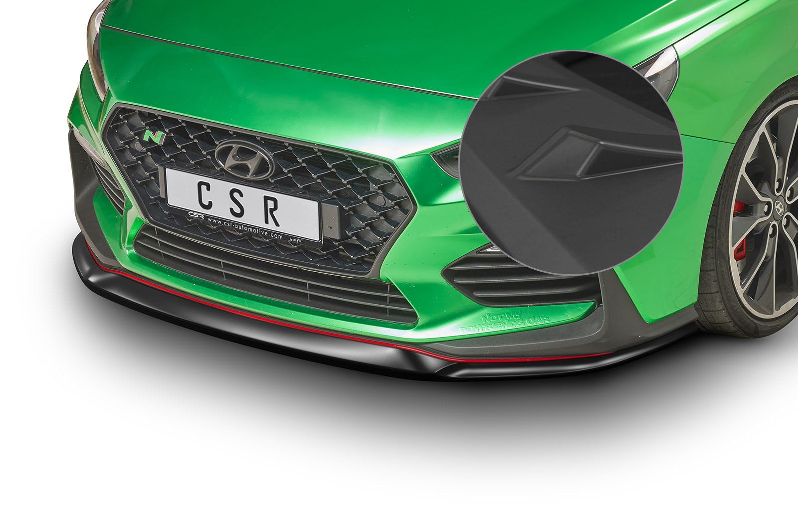 CSR Frontspoiler | Cup-Spoilerlippe mit ABE für Hyundai I30 (PD) N/N-Line CSL331-L Unlackiert roh (Lackierung erforderlich)