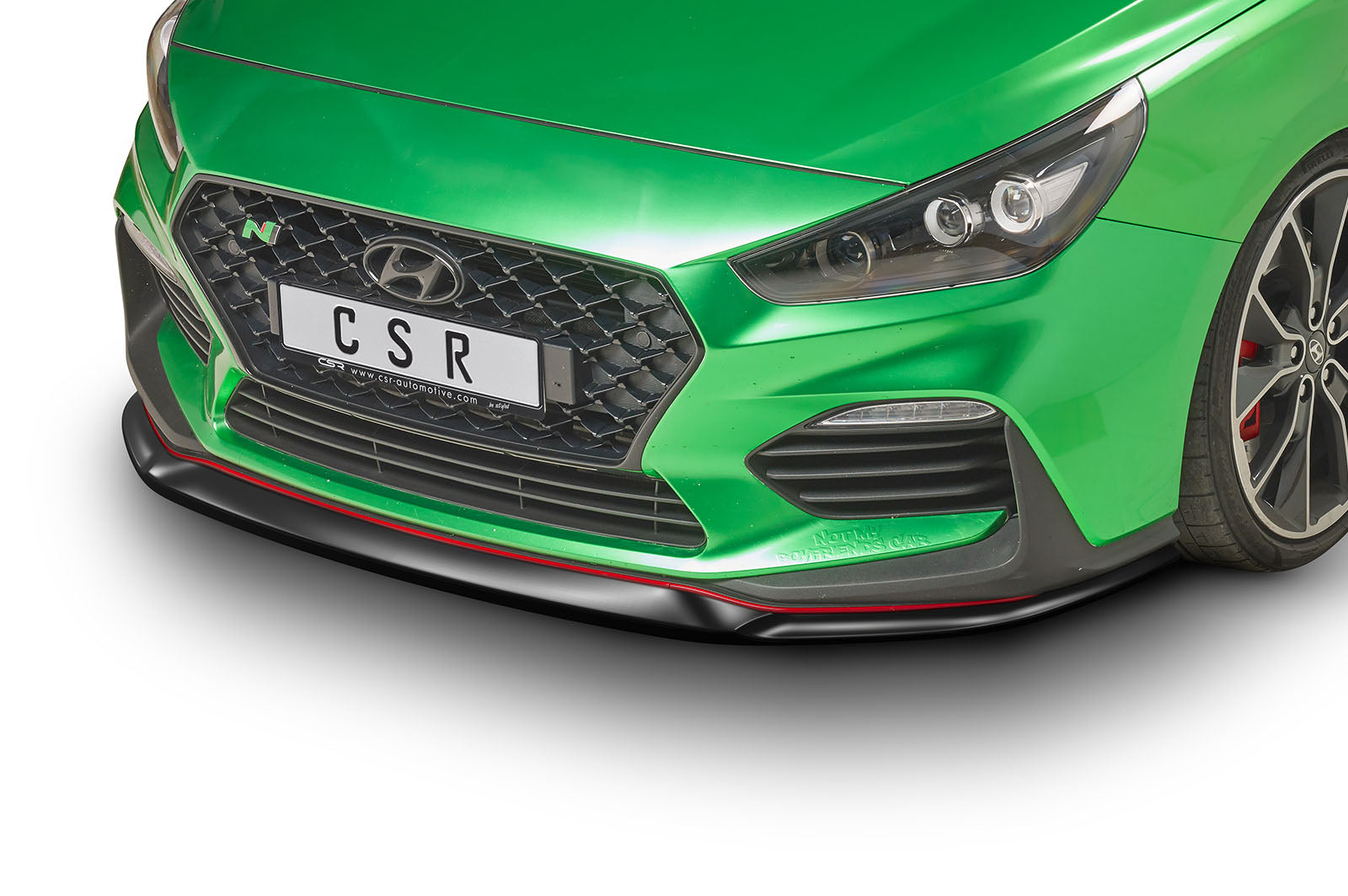 CSR Frontspoiler | Cup-Spoilerlippe mit ABE für Hyundai I30 (PD) N/N-Line CSL331-C Carbon Look Hochglanz (keine Lackierung erforderlich)