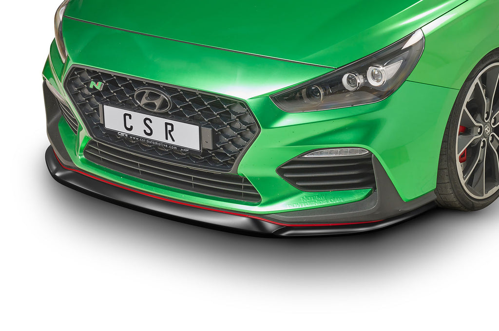 CSR Frontspoiler | Cup-Spoilerlippe mit ABE für Hyundai I30 (PD) N/N-Line CSL331-S Strukturiert schwarz matt (keine Lackierung erforderlich)