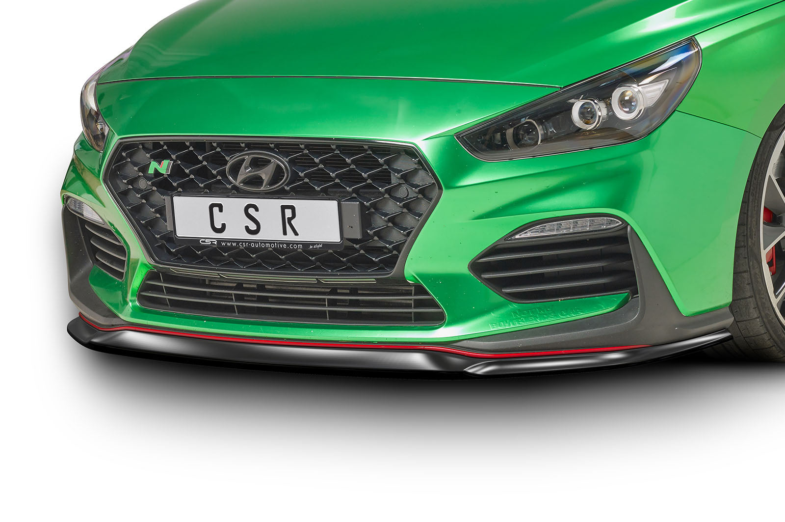 CSR Frontspoiler | Cup-Spoilerlippe mit ABE für Hyundai I30 (PD) N/N-Line CSL331-C Carbon Look Hochglanz (keine Lackierung erforderlich)