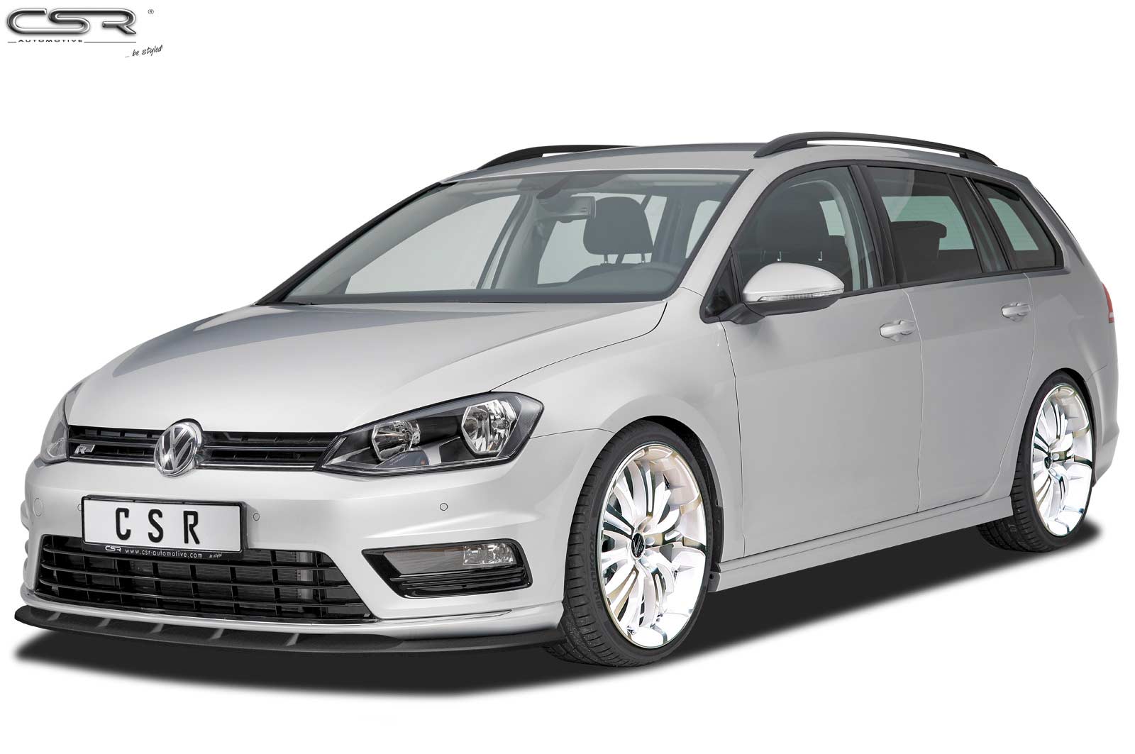 CSR Frontspoiler | Cup-Spoilerlippe mit ABE für VW Golf 7 R-Line CSL333-S Strukturiert schwarz matt (keine Lackierung erforderlich)