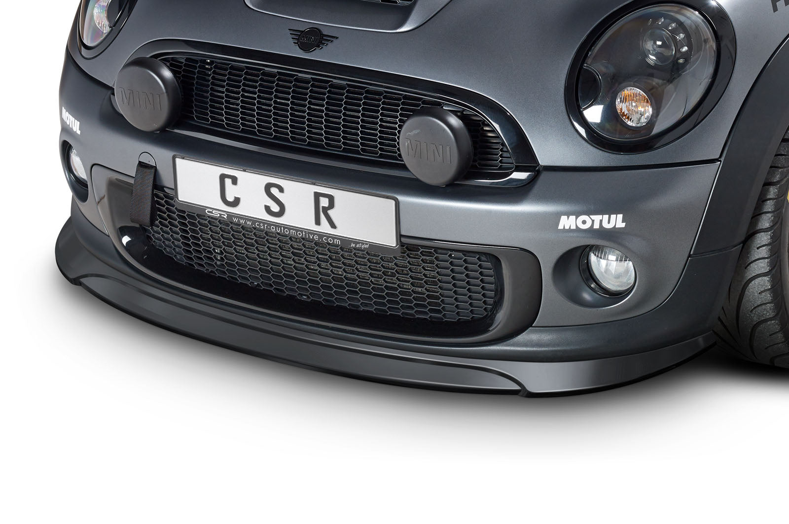 CSR Frontspoiler | Cup-Spoilerlippe mit ABE für Mini Rxx CSL334-S Strukturiert schwarz matt (keine Lackierung erforderlich)