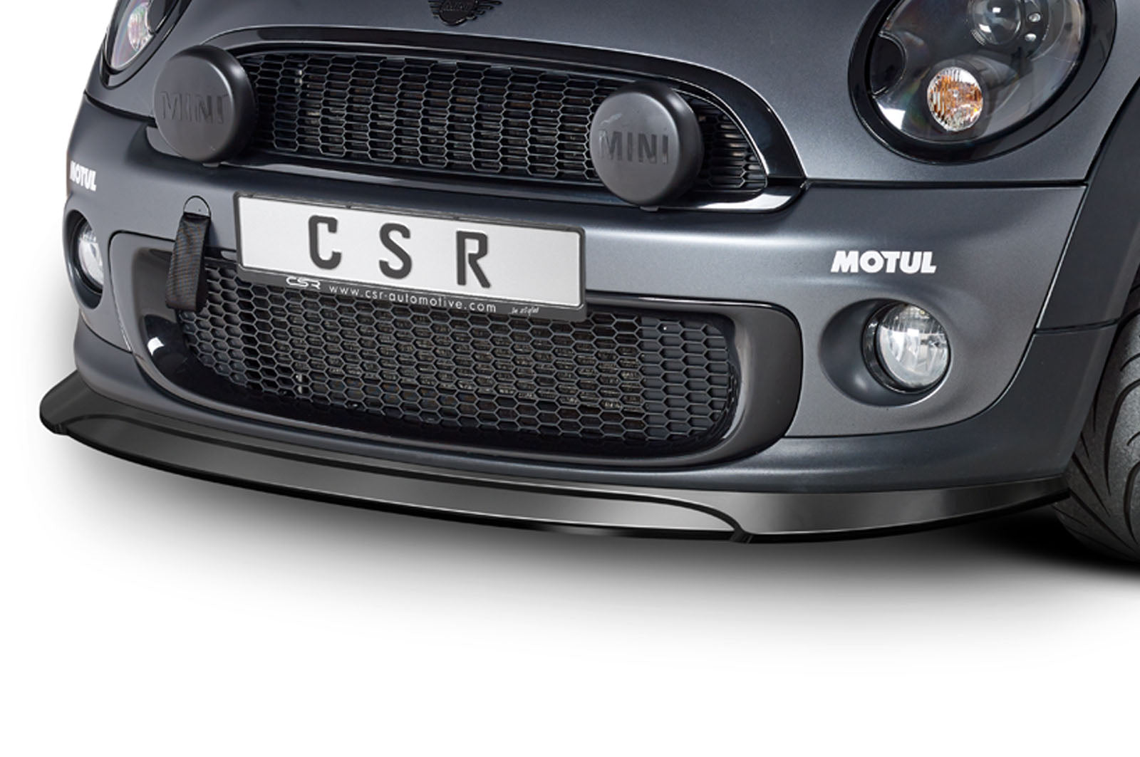 CSR Frontspoiler | Cup-Spoilerlippe mit ABE für Mini Rxx CSL334-S Strukturiert schwarz matt (keine Lackierung erforderlich)