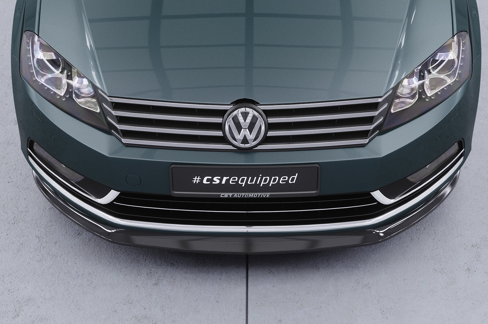 CSR Frontspoiler | Cup-Spoilerlippe mit ABE für VW Passat B7 CSL337-G Glossy schwarz Hochglanz (keine Lackierung erforderlich)