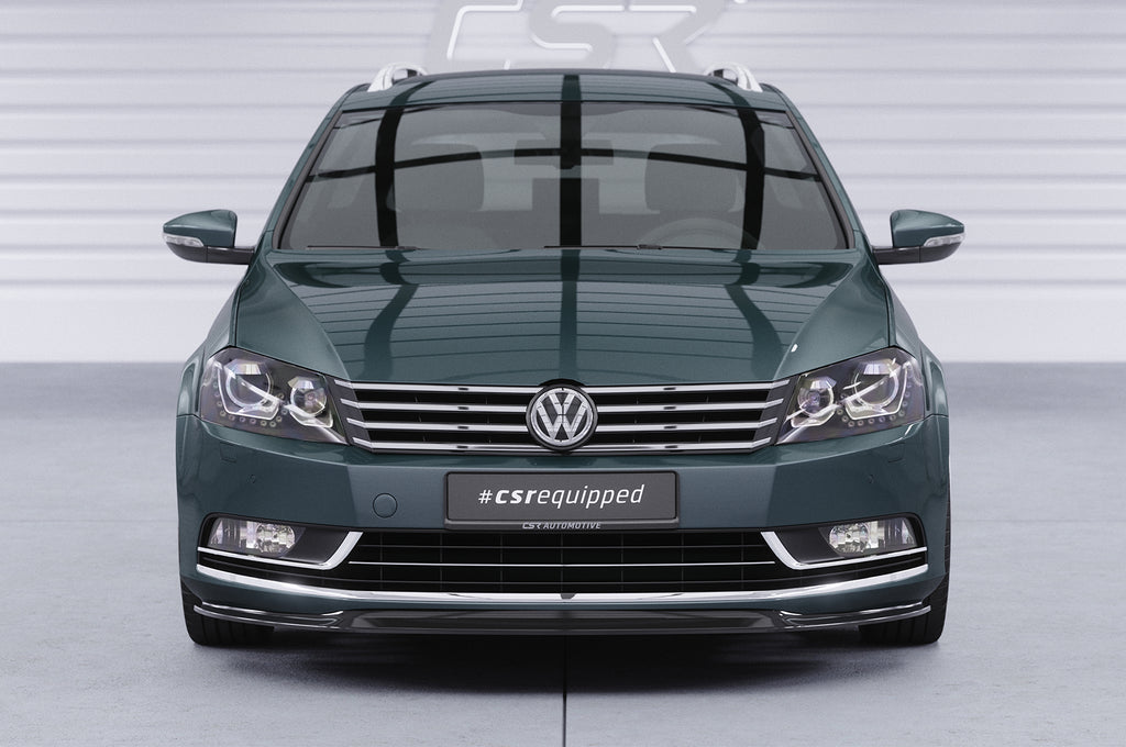 CSR Frontspoiler | Cup-Spoilerlippe mit ABE für VW Passat B7 CSL337-G Glossy schwarz Hochglanz (keine Lackierung erforderlich)