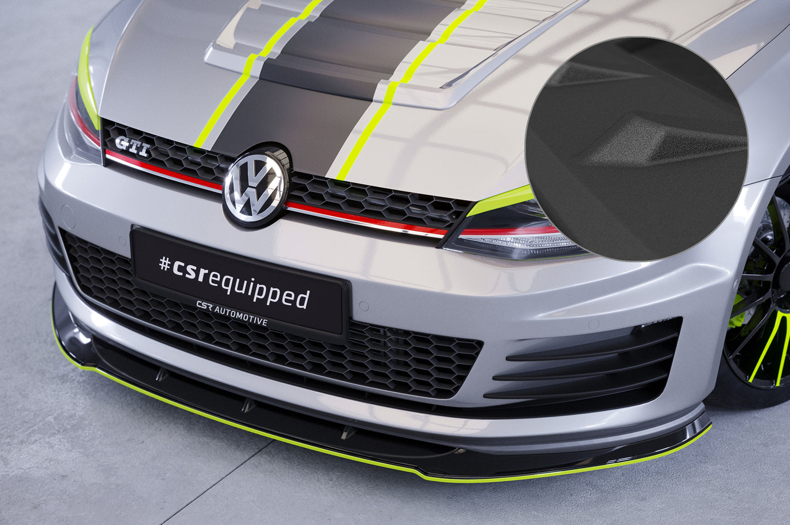 CSR Frontspoiler | Cup-Spoilerlippe mit ABE für VW Golf 7 GTI / GTD CSL338