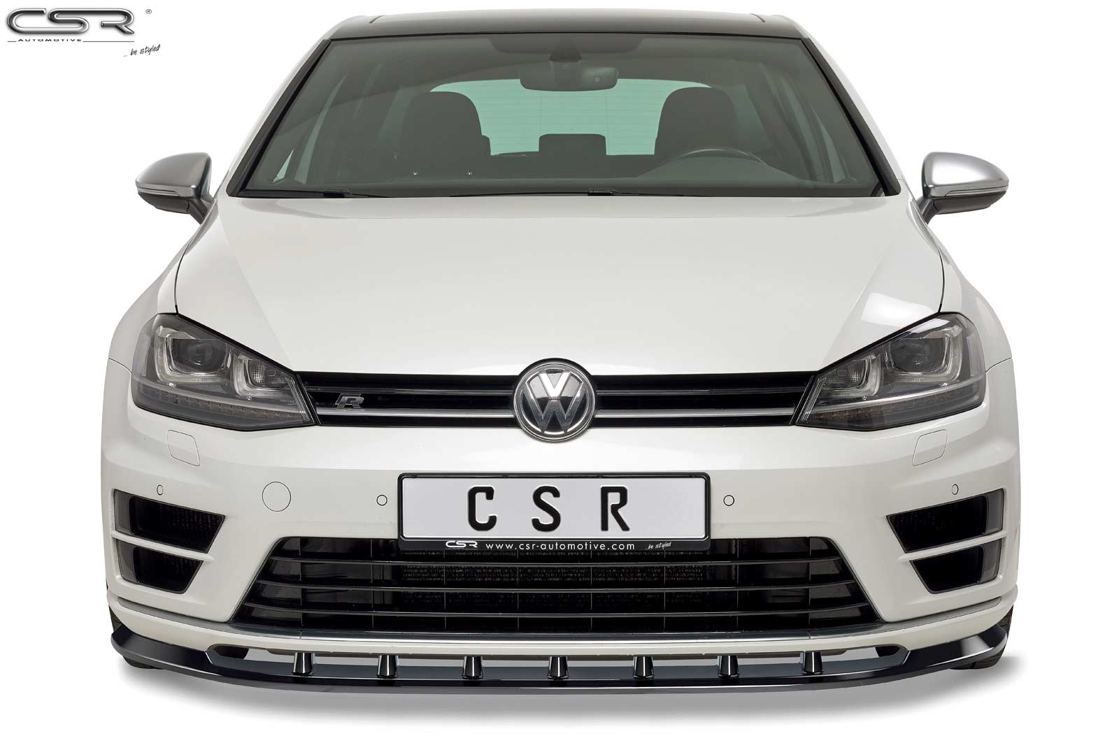 CSR Frontspoiler | Cup-Spoilerlippe mit ABE für VW Golf 7 R CSL340-L Unlackiert roh (Lackierung erforderlich)