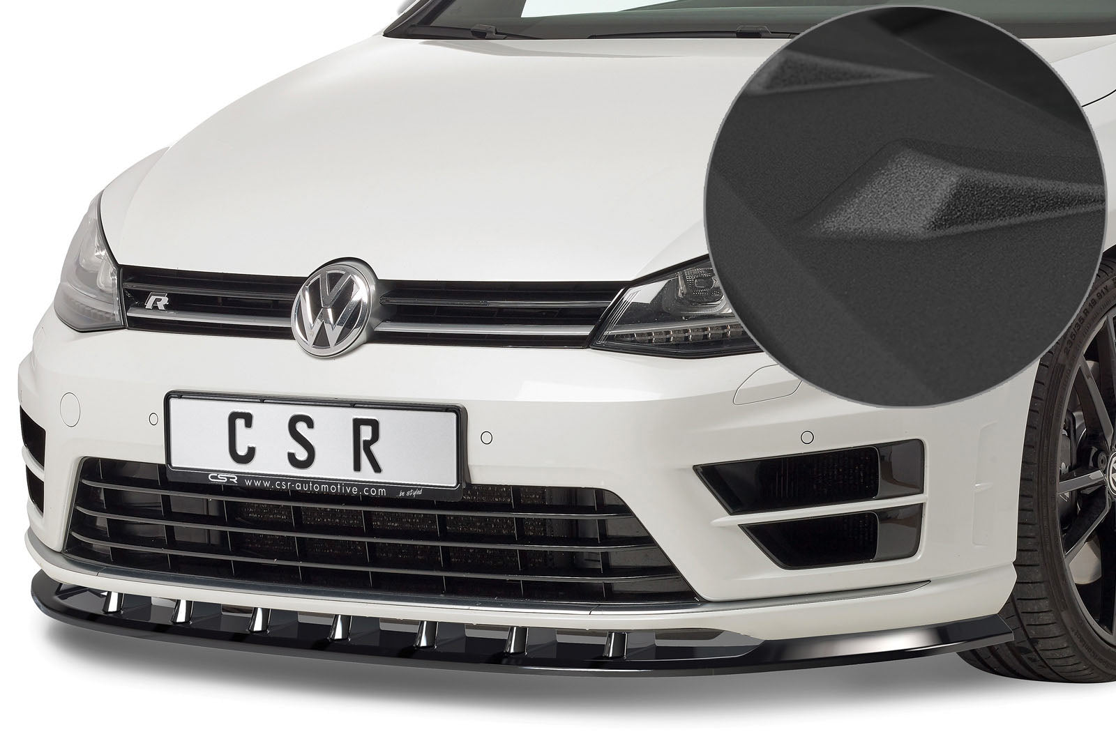 CSR Frontspoiler | Cup-Spoilerlippe mit ABE für VW Golf 7 R CSL340