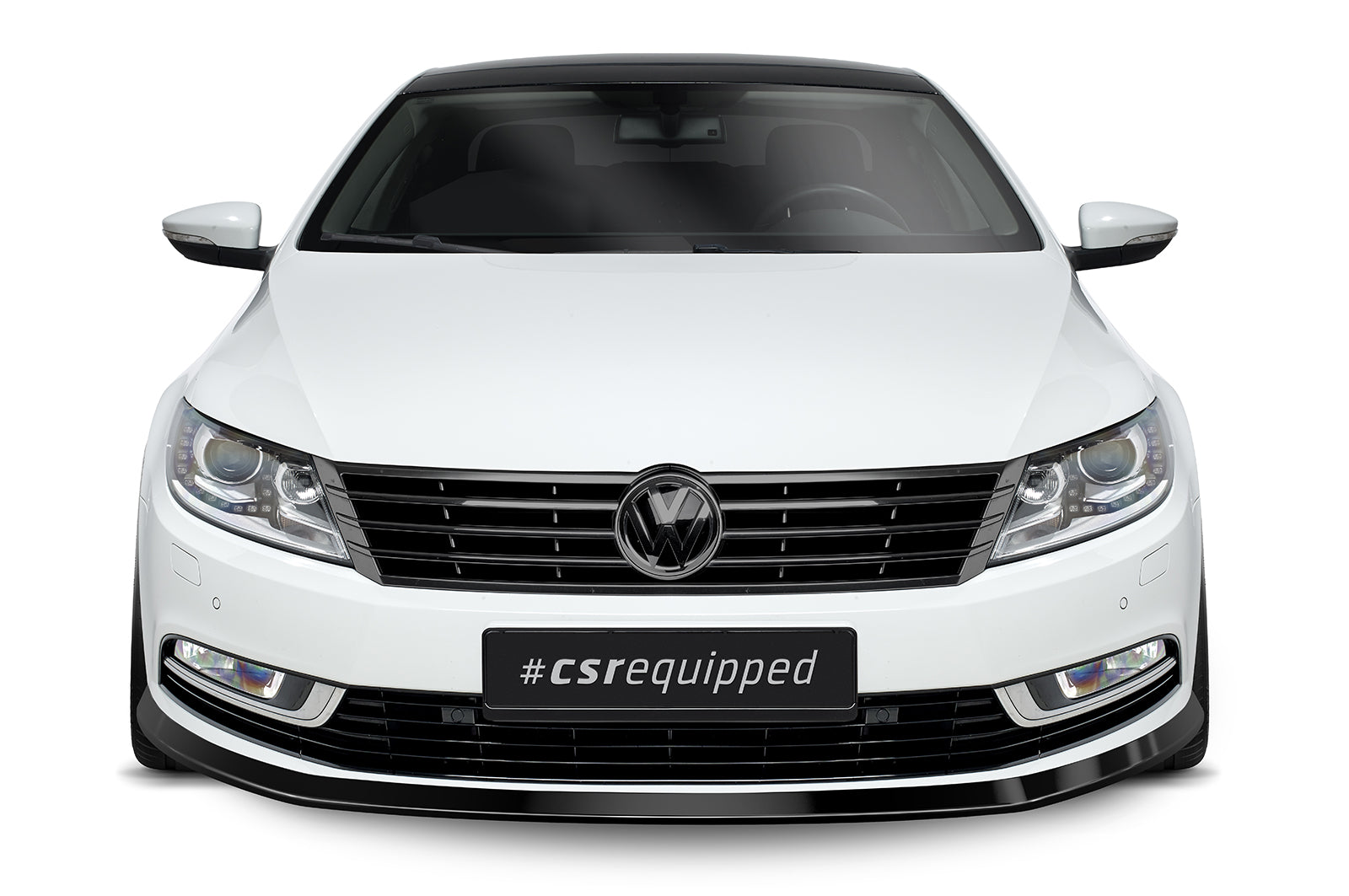 CSR Frontspoiler | Cup-Spoilerlippe mit ABE für VW CC CSL342-S Strukturiert schwarz matt (keine Lackierung erforderlich)