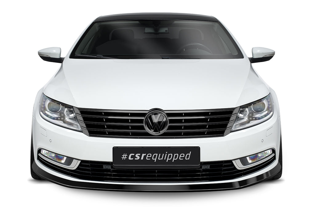 CSR Frontspoiler | Cup-Spoilerlippe mit ABE für VW CC CSL342-G Glossy schwarz Hochglanz (keine Lackierung erforderlich)