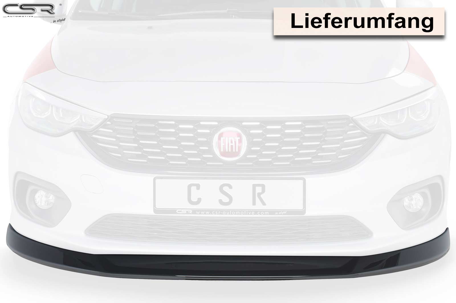 CSR Frontspoiler | Cup-Spoilerlippe mit ABE für Fiat Tipo (Typ 356) CSL344