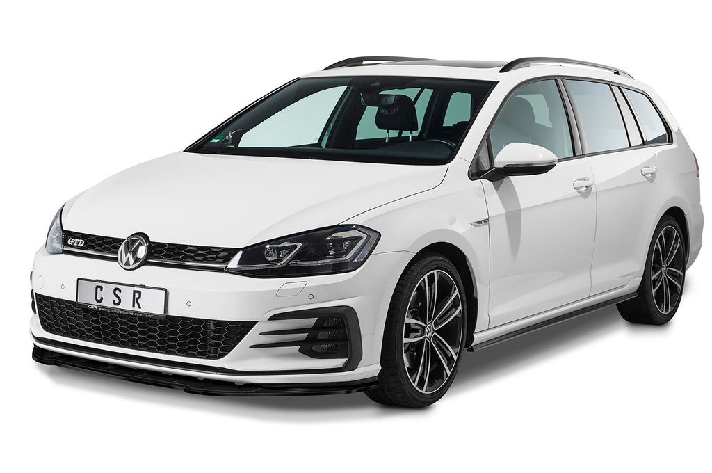 CSR Frontspoiler | Cup-Spoilerlippe mit ABE für VW Golf 7 GTI / GTD CSL345-L Unlackiert roh (Lackierung erforderlich)