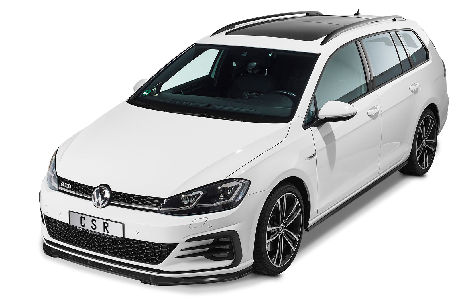 CSR Frontspoiler | Cup-Spoilerlippe mit ABE für VW Golf 7 GTI / GTD CSL345-L Unlackiert roh (Lackierung erforderlich)