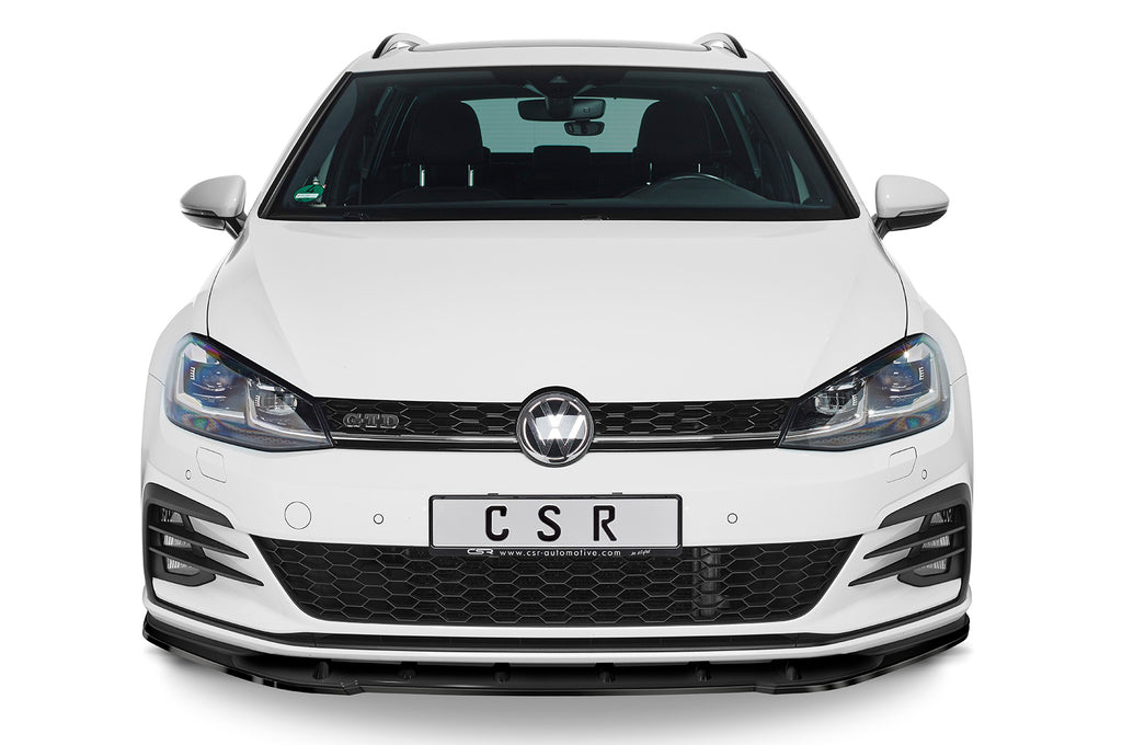 CSR Frontspoiler | Cup-Spoilerlippe mit ABE für VW Golf 7 GTI / GTD CSL345-L Unlackiert roh (Lackierung erforderlich)