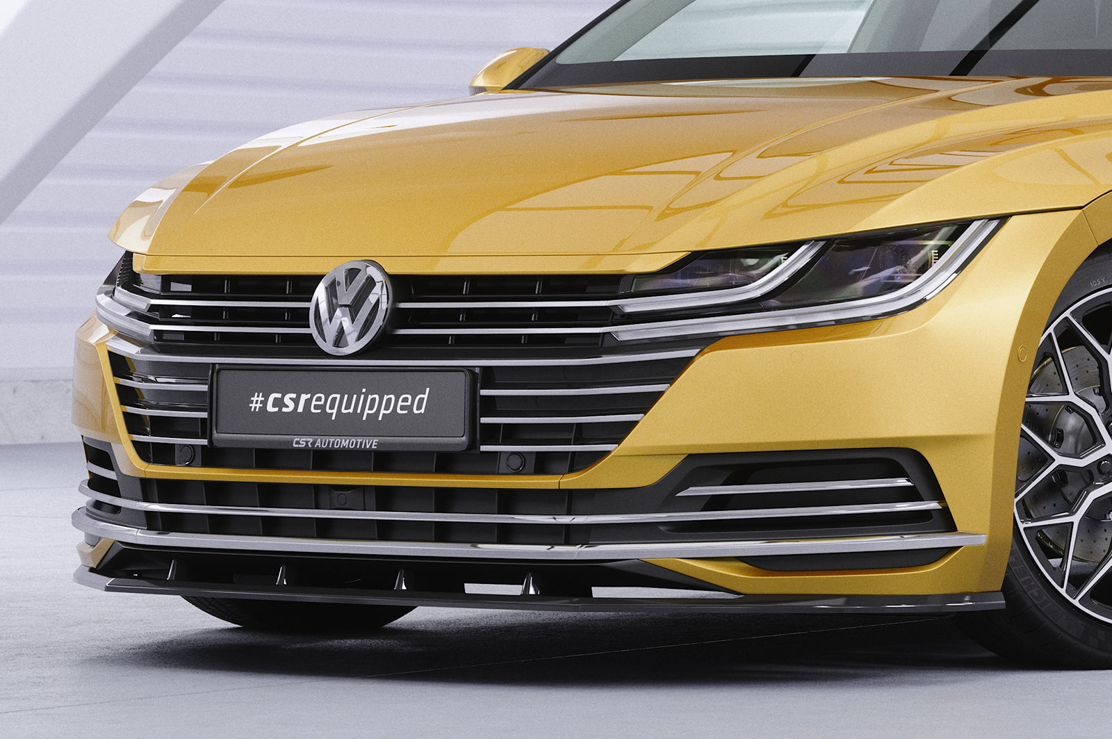 CSR Frontspoiler | Cup-Spoilerlippe mit ABE für VW Arteon CSL347-L Unlackiert roh (Lackierung erforderlich)