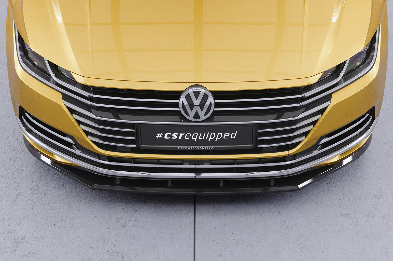 CSR Frontspoiler | Cup-Spoilerlippe mit ABE für VW Arteon CSL347-S Strukturiert schwarz matt (keine Lackierung erforderlich)
