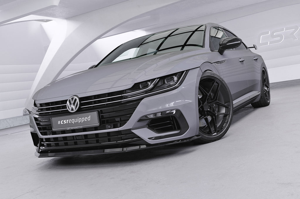CSR Frontspoiler | Cup-Spoilerlippe mit ABE für VW Arteon R-Line CSL348-L Unlackiert roh (Lackierung erforderlich)