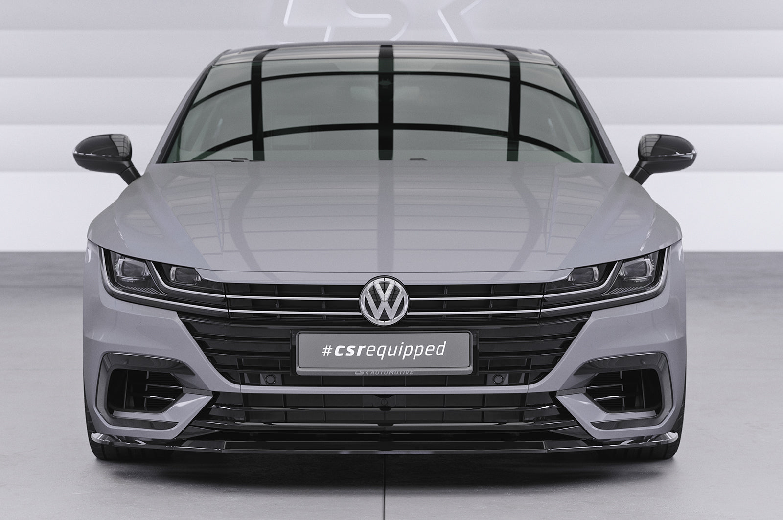 CSR Frontspoiler | Cup-Spoilerlippe mit ABE für VW Arteon R-Line CSL348-L Unlackiert roh (Lackierung erforderlich)