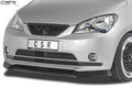 CSR Frontspoiler | Cup-Spoilerlippe mit ABE für Seat Mii CSL349-S Strukturiert schwarz matt (keine Lackierung erforderlich)