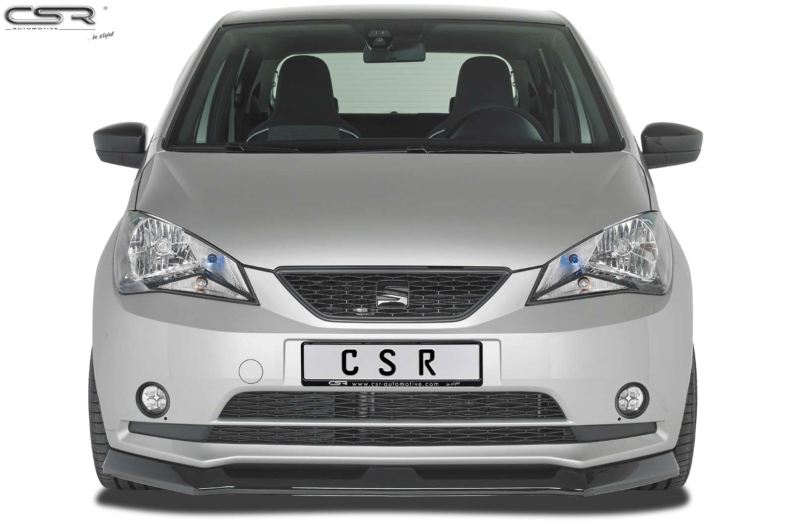 CSR Frontspoiler | Cup-Spoilerlippe mit ABE für Seat Mii CSL349-S Strukturiert schwarz matt (keine Lackierung erforderlich)