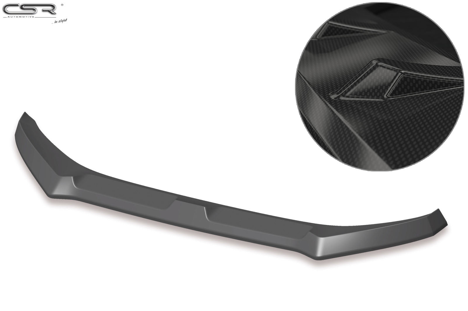 CSR Frontspoiler | Cup-Spoilerlippe mit ABE für Seat Mii CSL349-C Carbon Look Hochglanz (keine Lackierung erforderlich)