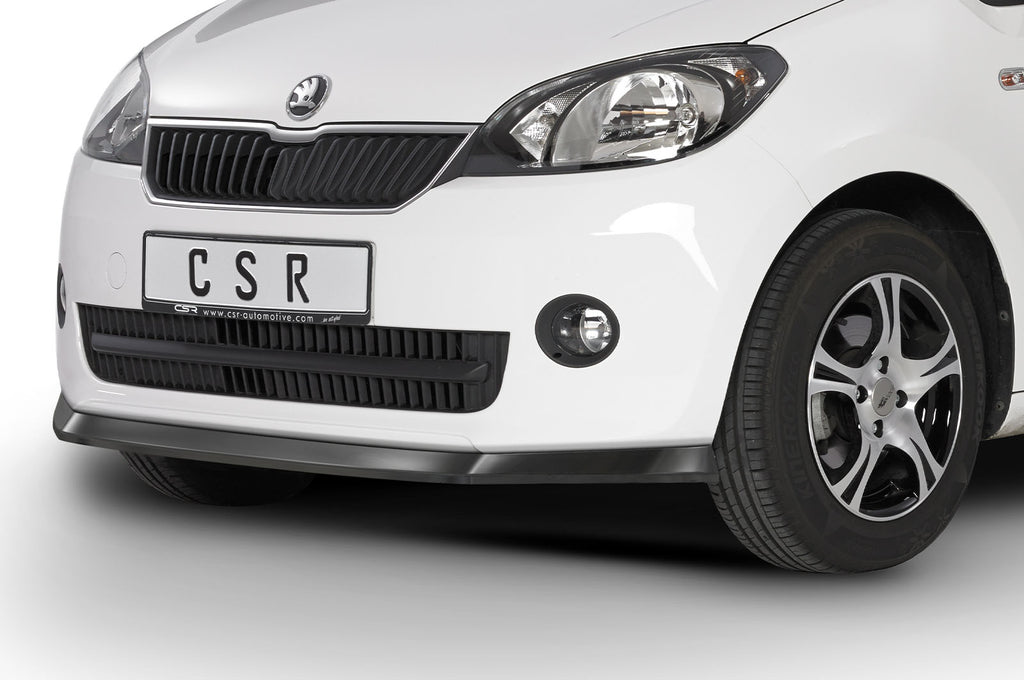 CSR Frontspoiler | Cup-Spoilerlippe mit ABE für Skoda Citigo CSL350-L Unlackiert roh (Lackierung erforderlich)