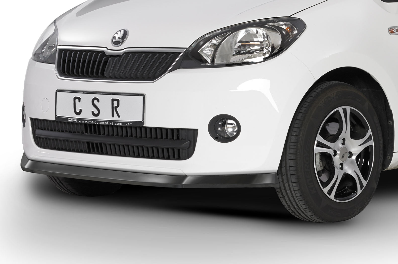 CSR Frontspoiler | Cup-Spoilerlippe mit ABE für Skoda Citigo CSL350-L Unlackiert roh (Lackierung erforderlich)