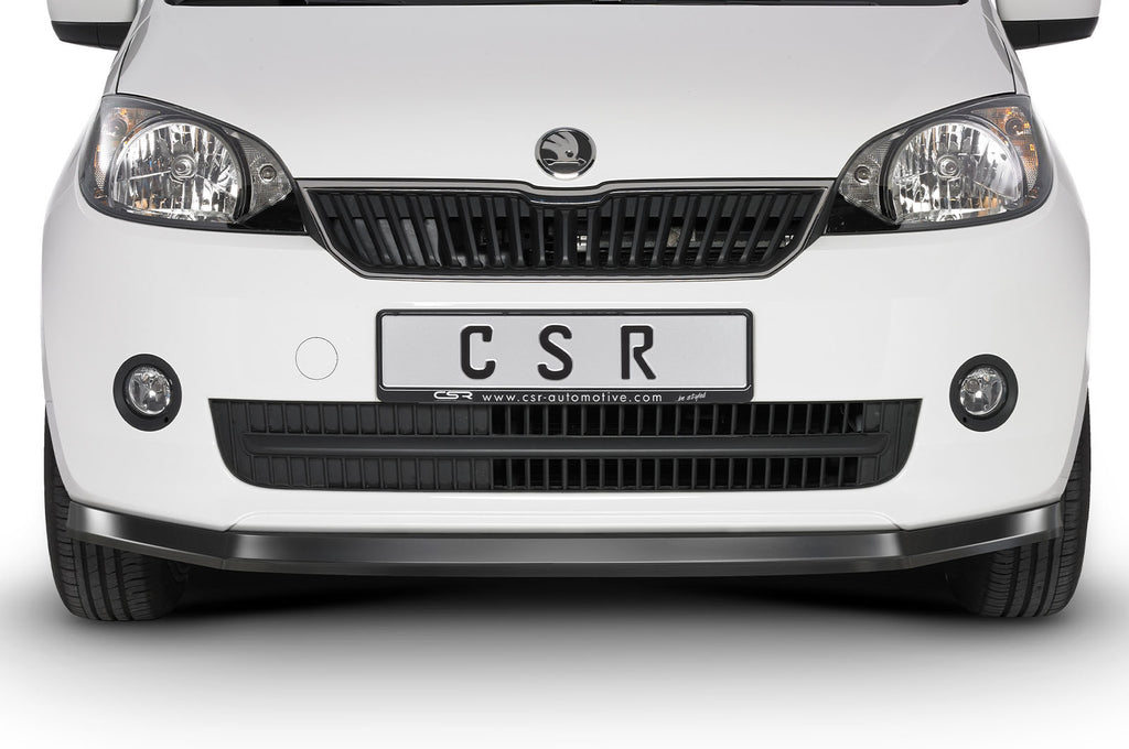 CSR Frontspoiler | Cup-Spoilerlippe mit ABE für Skoda Citigo CSL350-L Unlackiert roh (Lackierung erforderlich)