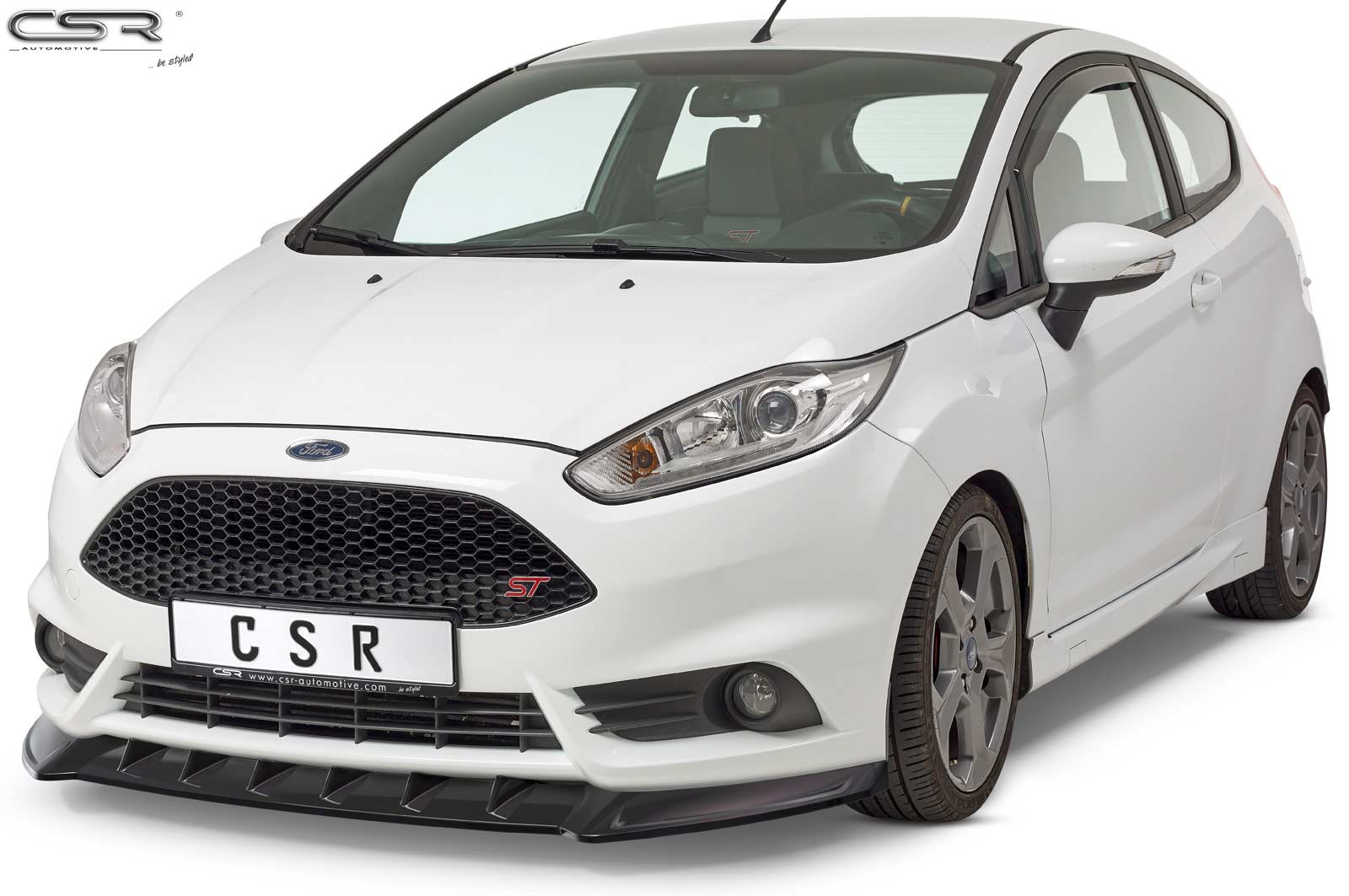 CSR Frontspoiler | Cup-Spoilerlippe mit ABE für Ford Fiesta MK7 ST CSL351-L Unlackiert roh (Lackierung erforderlich)
