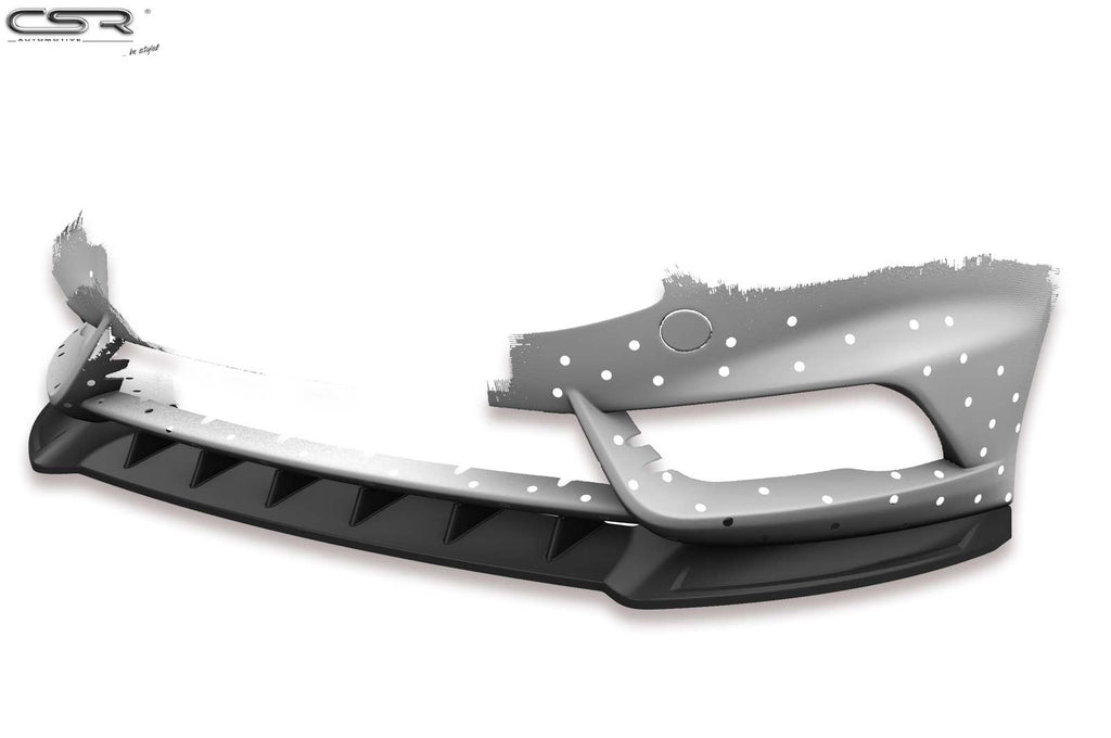 CSR Frontspoiler | Cup-Spoilerlippe mit ABE für Ford Fiesta MK7 ST CSL351-S Strukturiert schwarz matt (keine Lackierung erforderlich)