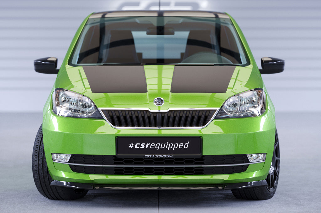 CSR Frontspoiler | Cup-Spoilerlippe mit ABE für Skoda Citigo CSL352-L Unlackiert roh (Lackierung erforderlich)
