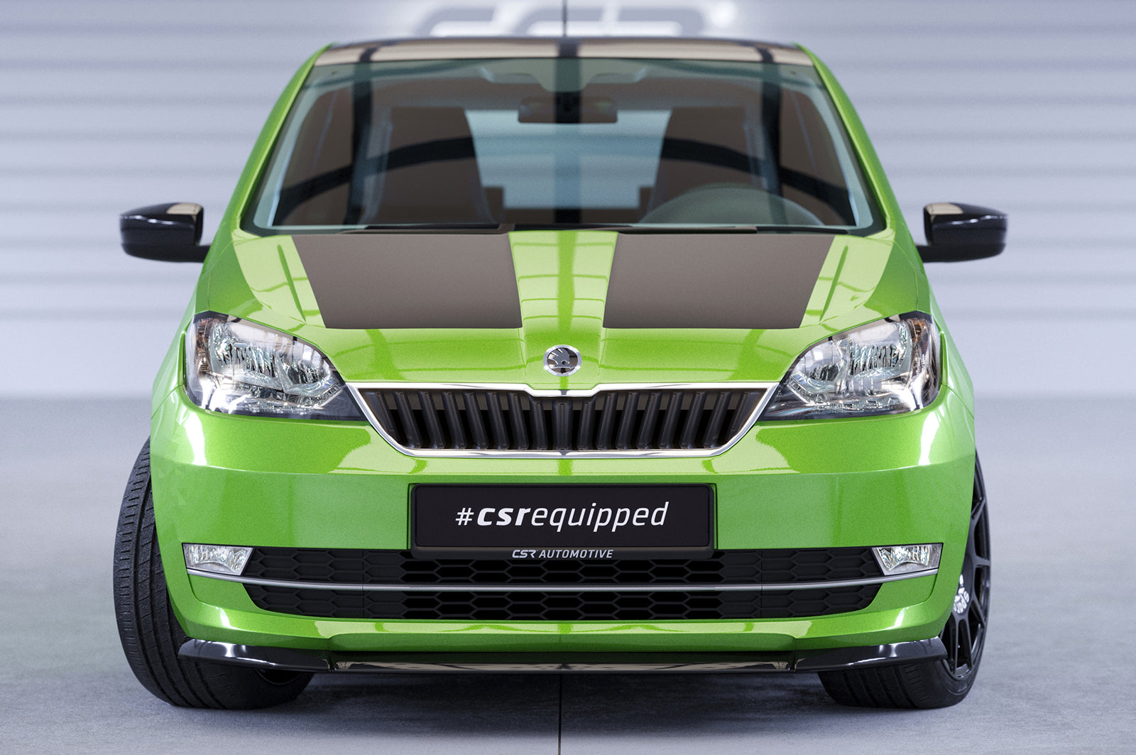 CSR Frontspoiler | Cup-Spoilerlippe mit ABE für Skoda Citigo CSL352-L Unlackiert roh (Lackierung erforderlich)