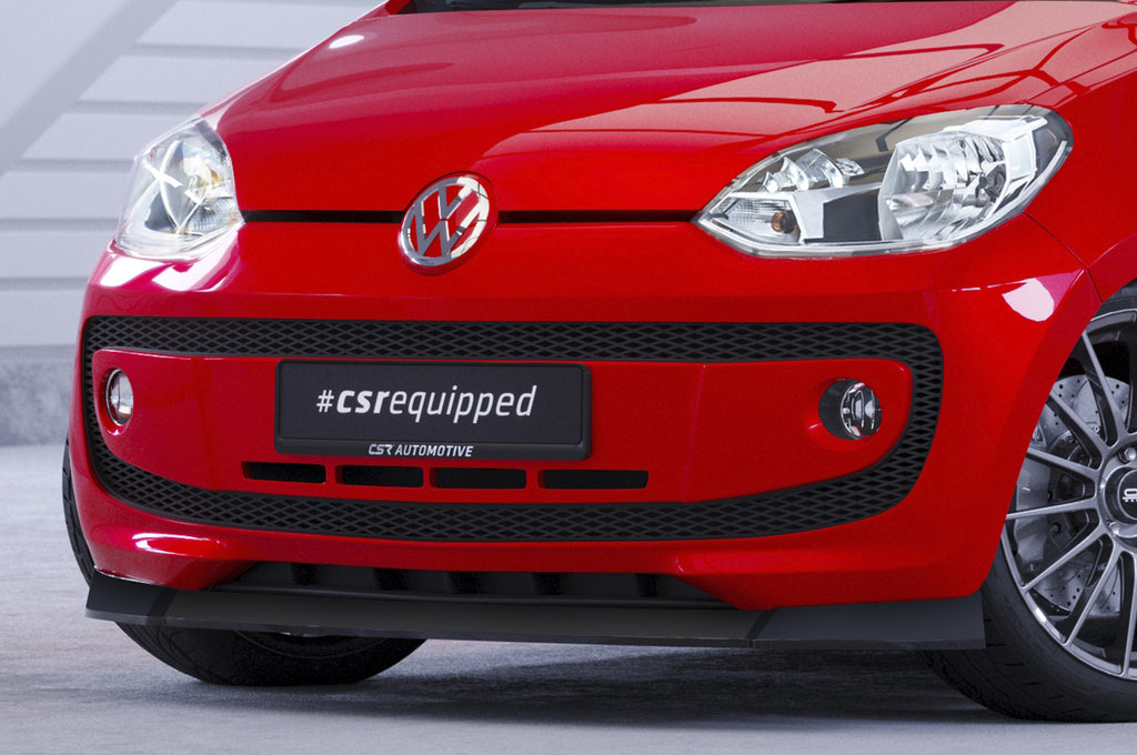 CSR Frontspoiler | Cup-Spoilerlippe mit ABE für VW up! CSL354-C Carbon Look Hochglanz (keine Lackierung erforderlich)