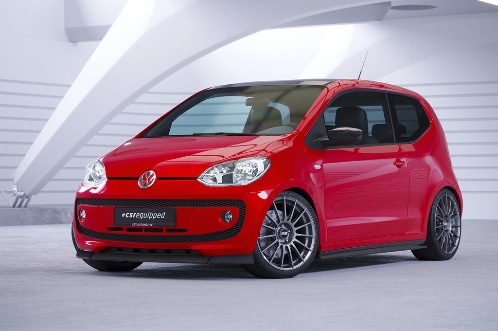 CSR Frontspoiler | Cup-Spoilerlippe mit ABE für VW up! CSL354-C Carbon Look Hochglanz (keine Lackierung erforderlich)