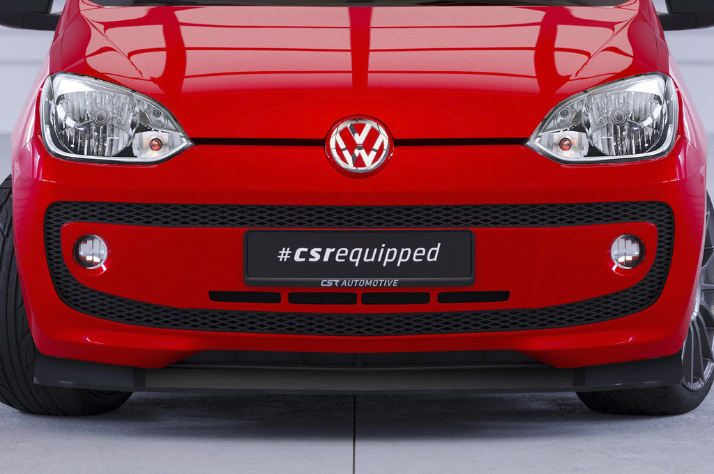 CSR Frontspoiler | Cup-Spoilerlippe mit ABE für VW up! CSL354-C Carbon Look Hochglanz (keine Lackierung erforderlich)