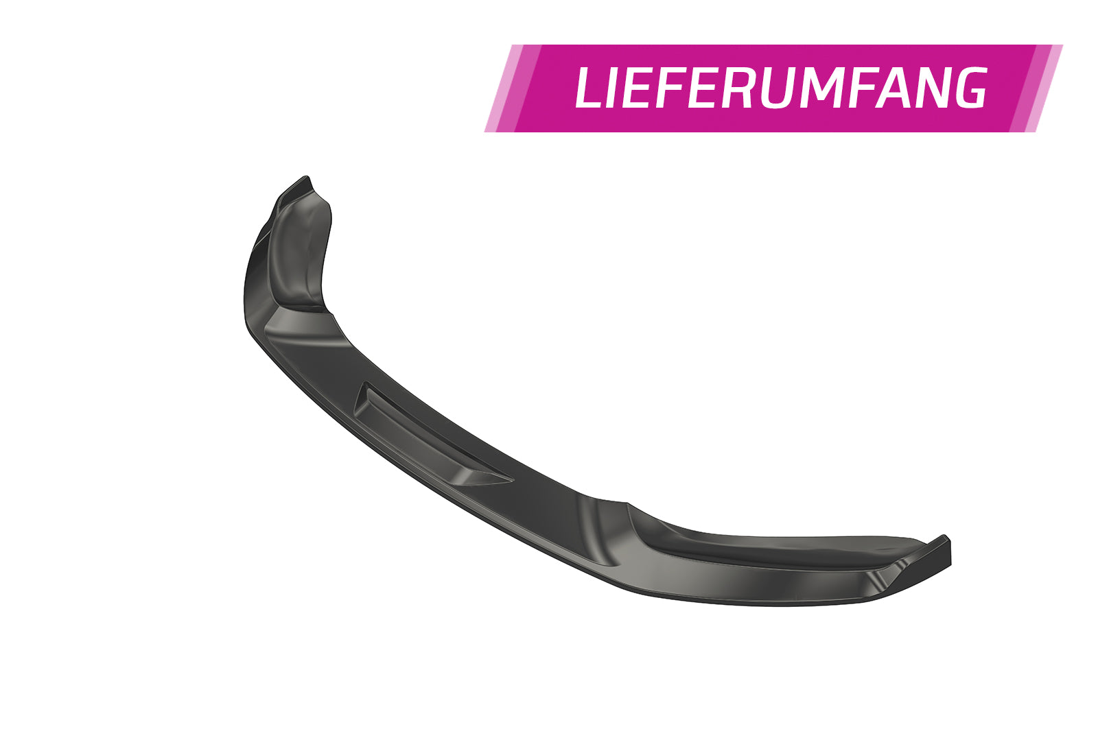 CSR Frontspoiler | Cup-Spoilerlippe mit ABE für BMW 1er F20/F21 M-Paket CSL356-G Glossy schwarz Hochglanz (keine Lackierung erforderlich)