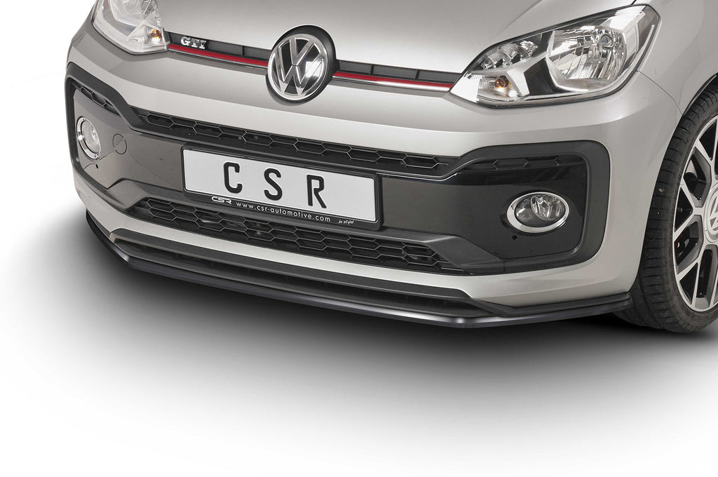 CSR Frontspoiler | Cup-Spoilerlippe mit ABE für VW up! GTI CSL357-G Glossy schwarz Hochglanz (keine Lackierung erforderlich)