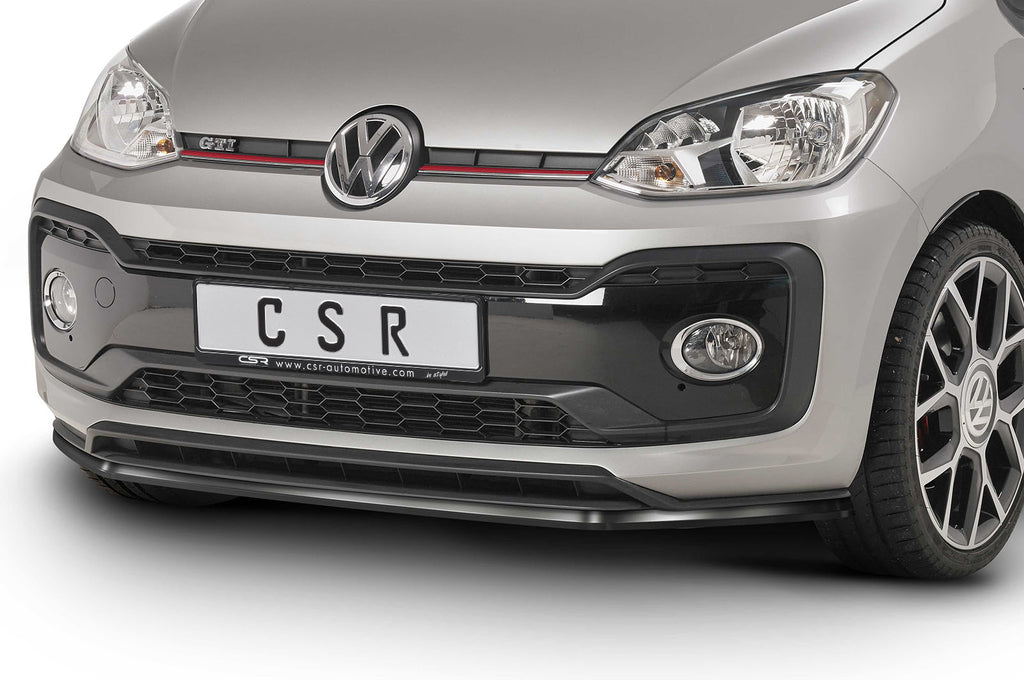 CSR Frontspoiler | Cup-Spoilerlippe mit ABE für VW up! GTI CSL357-G Glossy schwarz Hochglanz (keine Lackierung erforderlich)