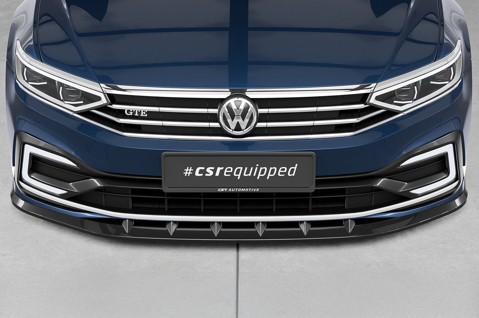 CSR Frontspoiler | Cup-Spoilerlippe mit ABE für VW Passat B8 Typ 3G CSL358-G Glossy schwarz Hochglanz (keine Lackierung erforderlich)