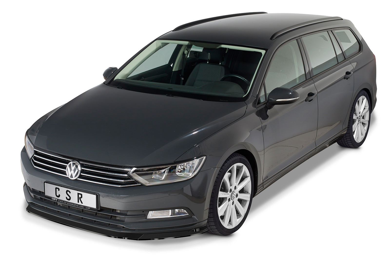 CSR Frontspoiler | Cup-Spoilerlippe mit ABE für VW Passat B8 Typ 3G CSL359-S Strukturiert schwarz matt (keine Lackierung erforderlich)