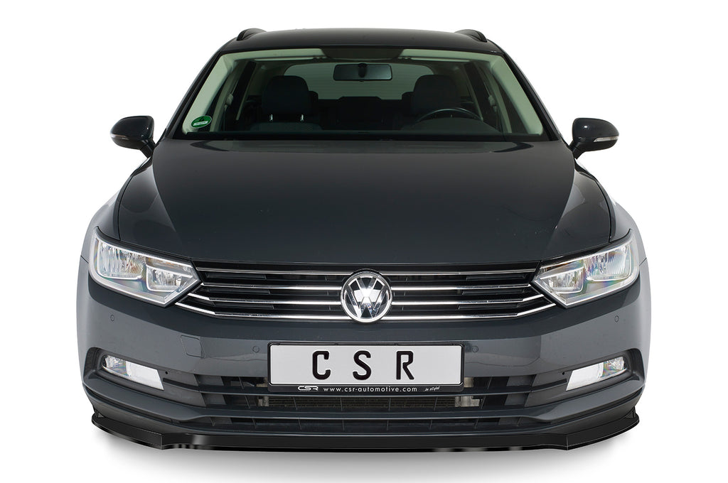 CSR Frontspoiler | Cup-Spoilerlippe mit ABE für VW Passat B8 Typ 3G CSL359-S Strukturiert schwarz matt (keine Lackierung erforderlich)