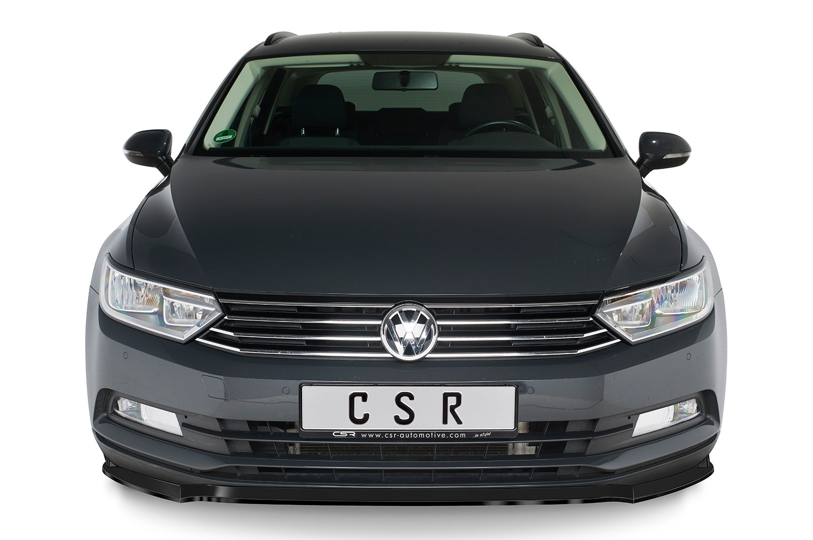 CSR Frontspoiler | Cup-Spoilerlippe mit ABE für VW Passat B8 Typ 3G CSL359-S Strukturiert schwarz matt (keine Lackierung erforderlich)