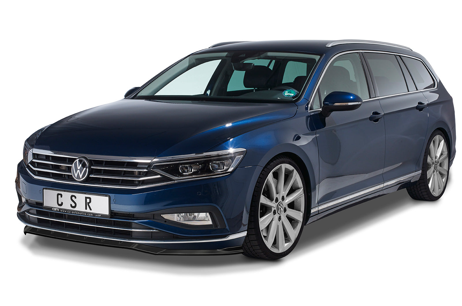 CSR Frontspoiler | Cup-Spoilerlippe mit ABE für VW Passat B8 Typ 3G CSL360-S Strukturiert schwarz matt (keine Lackierung erforderlich)