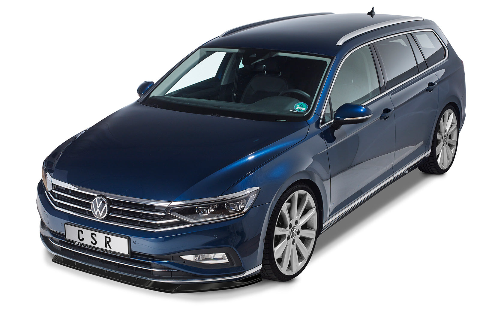 CSR Frontspoiler | Cup-Spoilerlippe mit ABE für VW Passat B8 Typ 3G CSL360-S Strukturiert schwarz matt (keine Lackierung erforderlich)