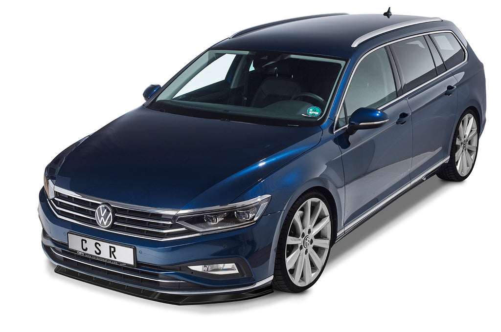 CSR Frontspoiler | Cup-Spoilerlippe mit ABE für VW Passat B8 Typ 3G CSL360-G Glossy schwarz Hochglanz (keine Lackierung erforderlich)