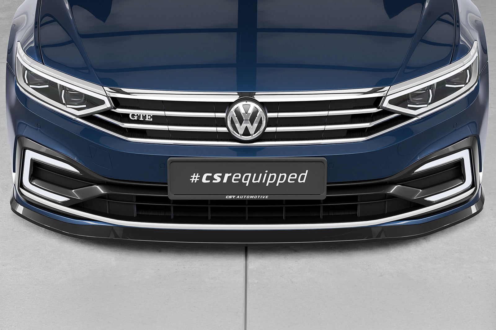 CSR Frontspoiler | Cup-Spoilerlippe mit ABE für VW Passat B8 Typ 3G CSL362-G Glossy schwarz Hochglanz (keine Lackierung erforderlich)