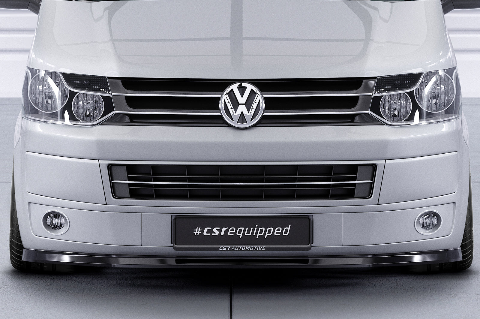 CSR Frontspoiler | Cup-Spoilerlippe mit ABE für VW T5 Bus CSL363-L Unlackiert roh (Lackierung erforderlich)
