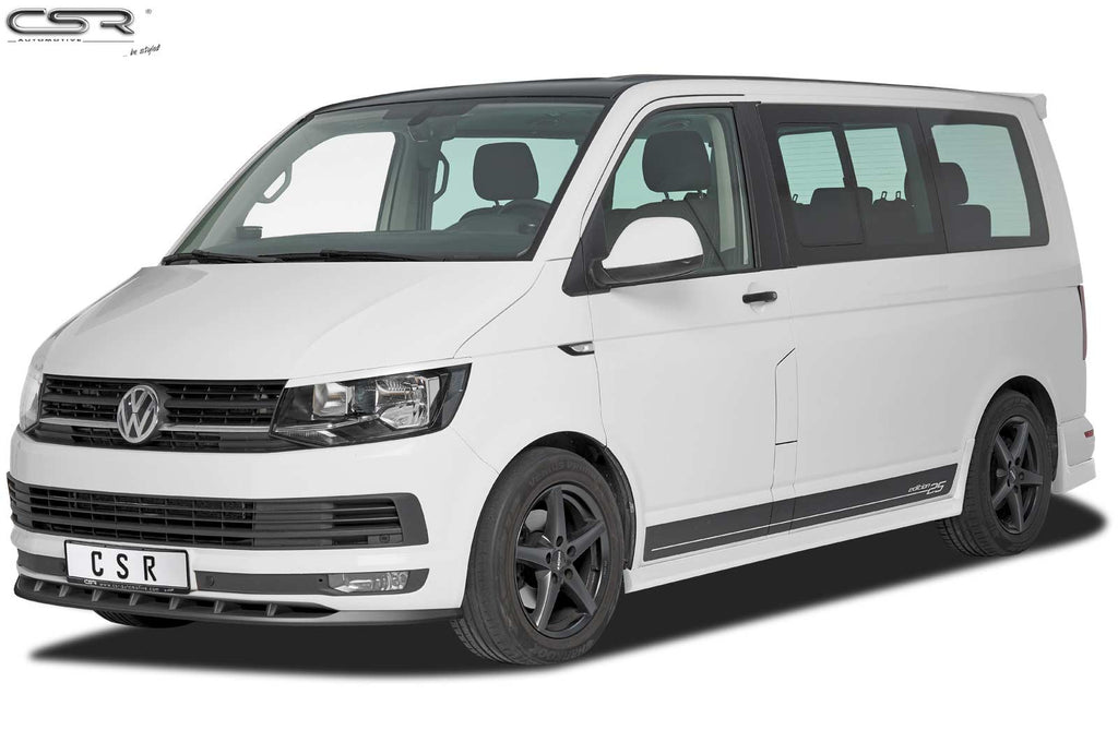 CSR Frontspoiler | Cup-Spoilerlippe mit ABE für VW T6 Bus CSL365-L Unlackiert roh (Lackierung erforderlich)